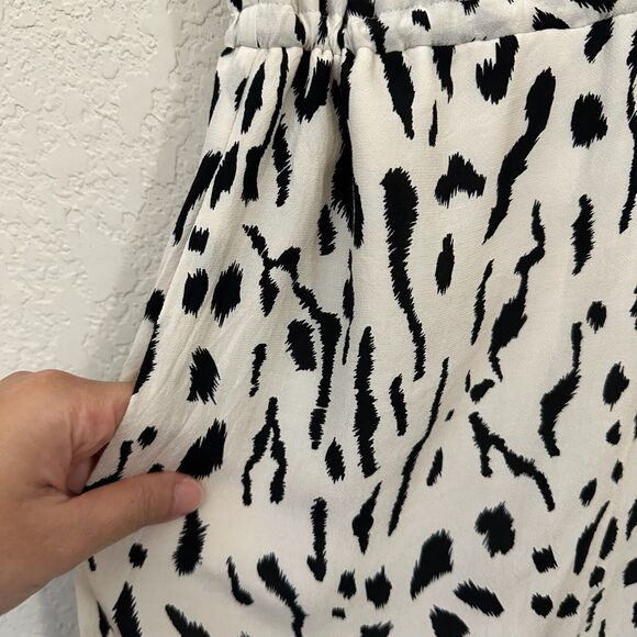RAILS Jaylin Ivory Cheetah Mini Dress Sheath Drawstring Waist NWOT - Picture 7 of 13